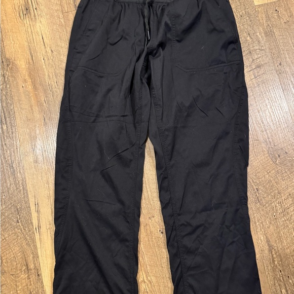 The North Face Cropped Pants Womens XS Black Sweat Drawstring Pockets - Picture 2 of 5